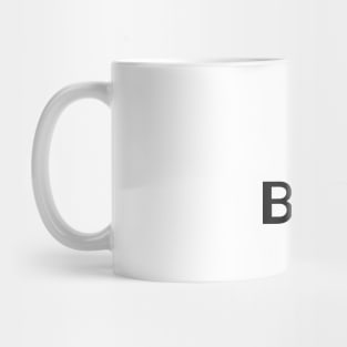 The Letter B for Beaver Alphabet uppercase and lowercase A letter Design Mug